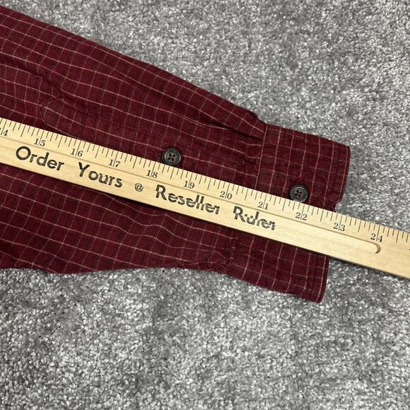 Woolrich Flannel Shirt Mens Extra Large Button Down Cotton Plaid Classic Red - Picture 12 of 12